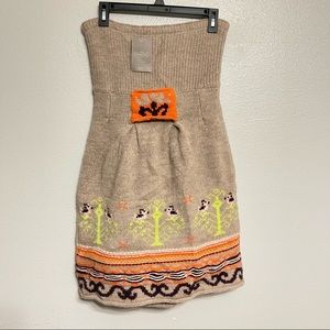 Anthropologie Sleeping On Snow Wool Sweater Dress Size Small